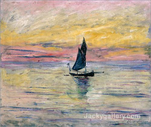The Sailing Boat, Evening Effect by Claude Monet paintings reproduction